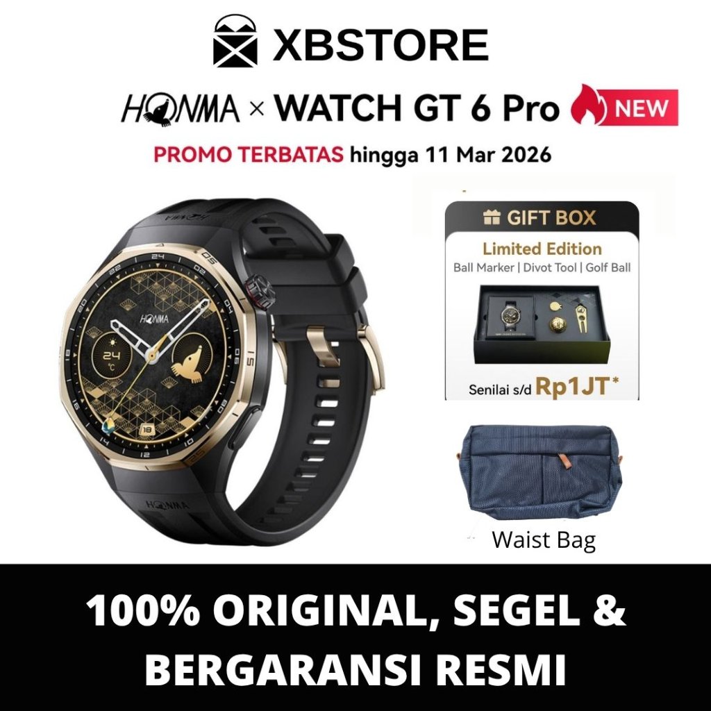 HONMA X HUAWEI GT 6 PRO | HUAWEI WATCH GT6 PRO HONMA SERIES SMARTWATCH GOLF & DIVING RUNNING & CYCLING 21-DAY Battery Life*