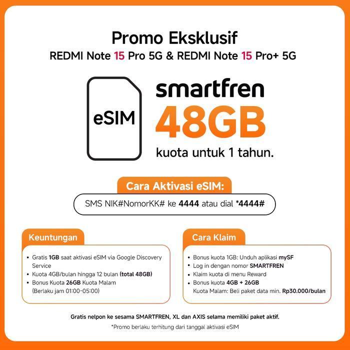 Xiaomi Redmi Note 15 Pro 5G (8/256Gb) (12/512Gb) [Xiaomi Official Store] Original Dan Terpercaya