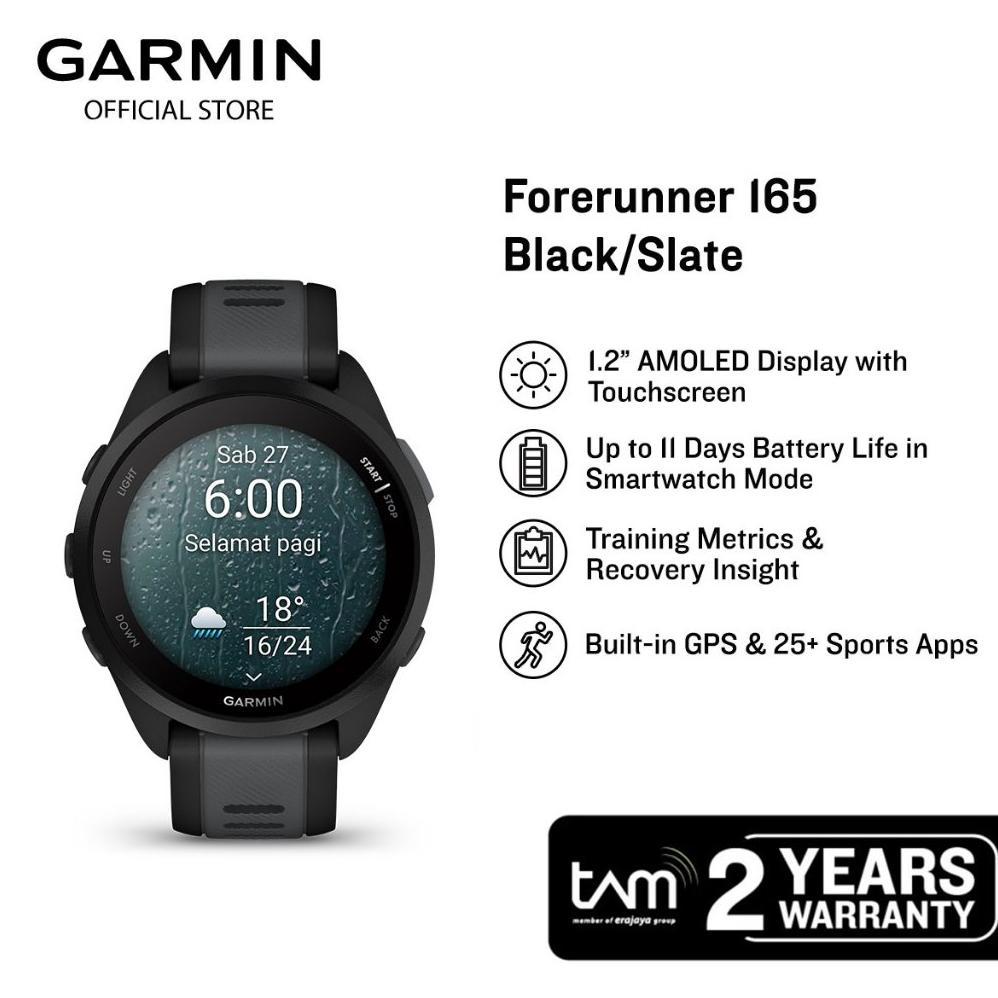 BEST SELLER Garmin Forerunner 165 - Black/Slate