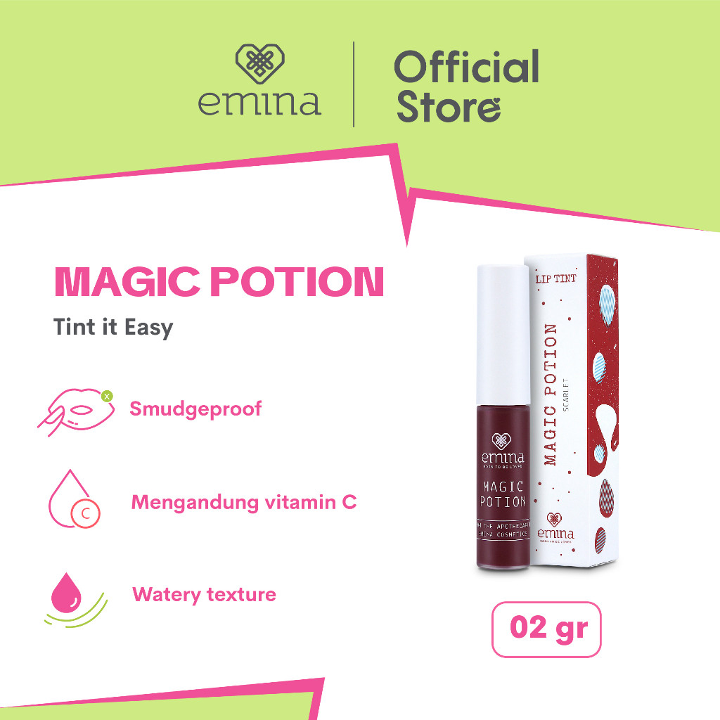 Emina Magic Potion Lip Tint Natural & Fresh 5.5ml - Fasyanita Online Fresh Mart Denpasar