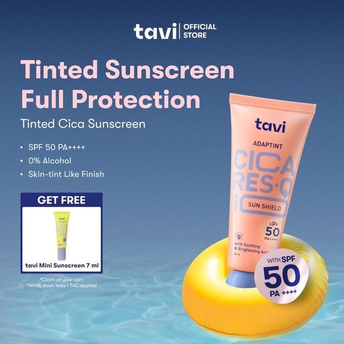 TAVI CICA RES-Q10 Water Break & AdapTint Sun Shield 40 ml - SPF 50 - AdapTint