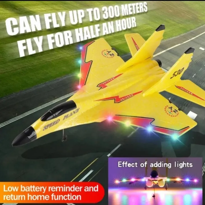 Mainan Pesawat Remote Control SU-27 - RC Plane Foam LED Anak Laki | Lazada Indonesia
