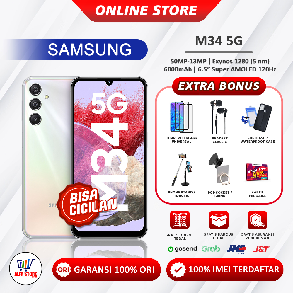Samsung galaxy M34 5G ram 8/128Gb galaxy m34 Garansi resmi