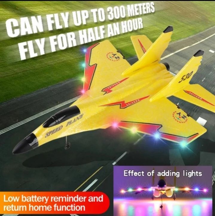 Mainan Pesawat Remote Control SU-27 - RC Plane Foam LED Anak Laki | Lazada Indonesia