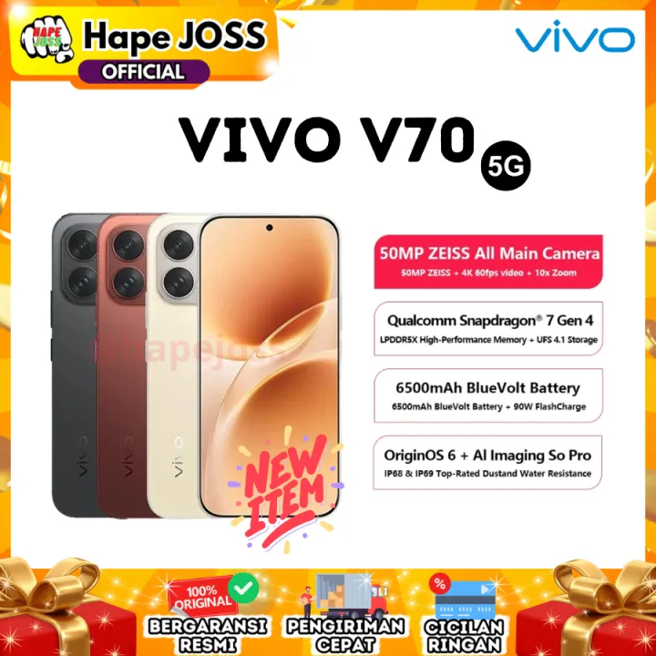 Vivo V70 5G 8/256GB NFC Garansi Resmi Indonesia | Lazada Indonesia