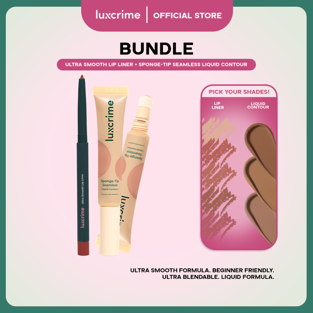 [BUNDLE] Luxcrime Ultra Smooth Lip Liner + Liquid Contour
