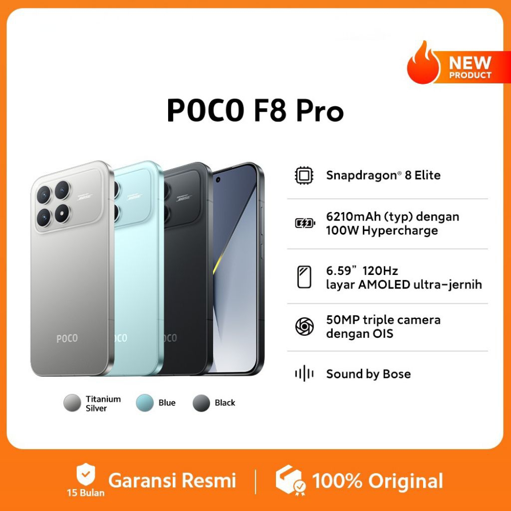 POCO F8 Pro 12/512GB Garansi Resmi