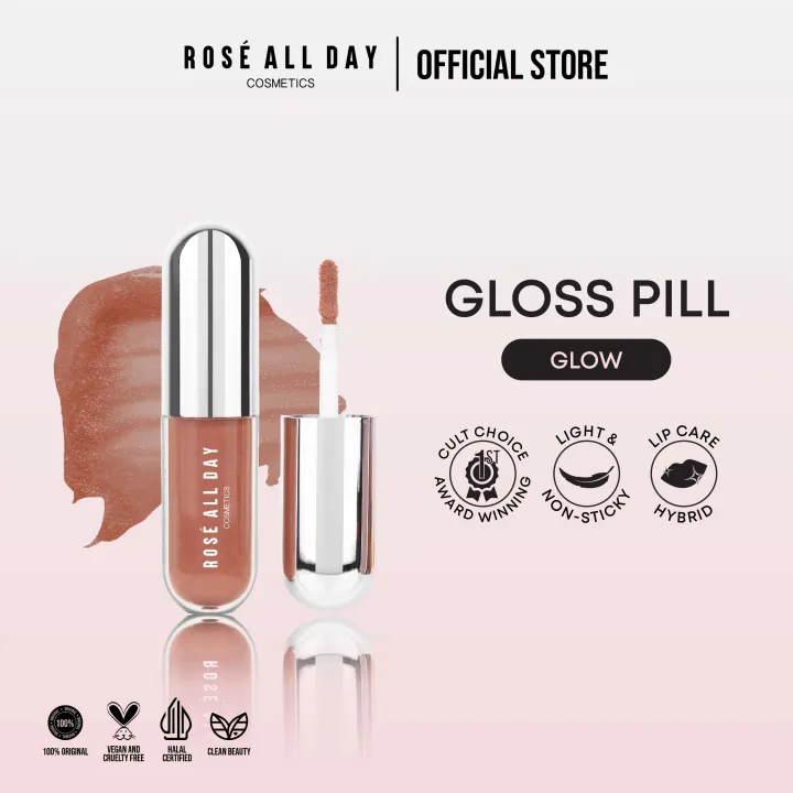 Rosé All Day Lip Gloss Glow Pill | Lazada Indonesia