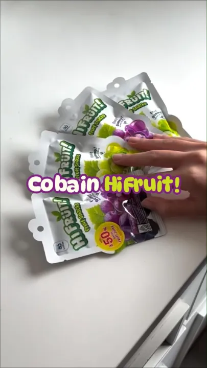 HiFruit Fruit Snack Rasa Anggur Hijau - 1 Box 18 Sachet (Permen/Gummy/Candy/Buah/Unifam) | Lazada Indonesia