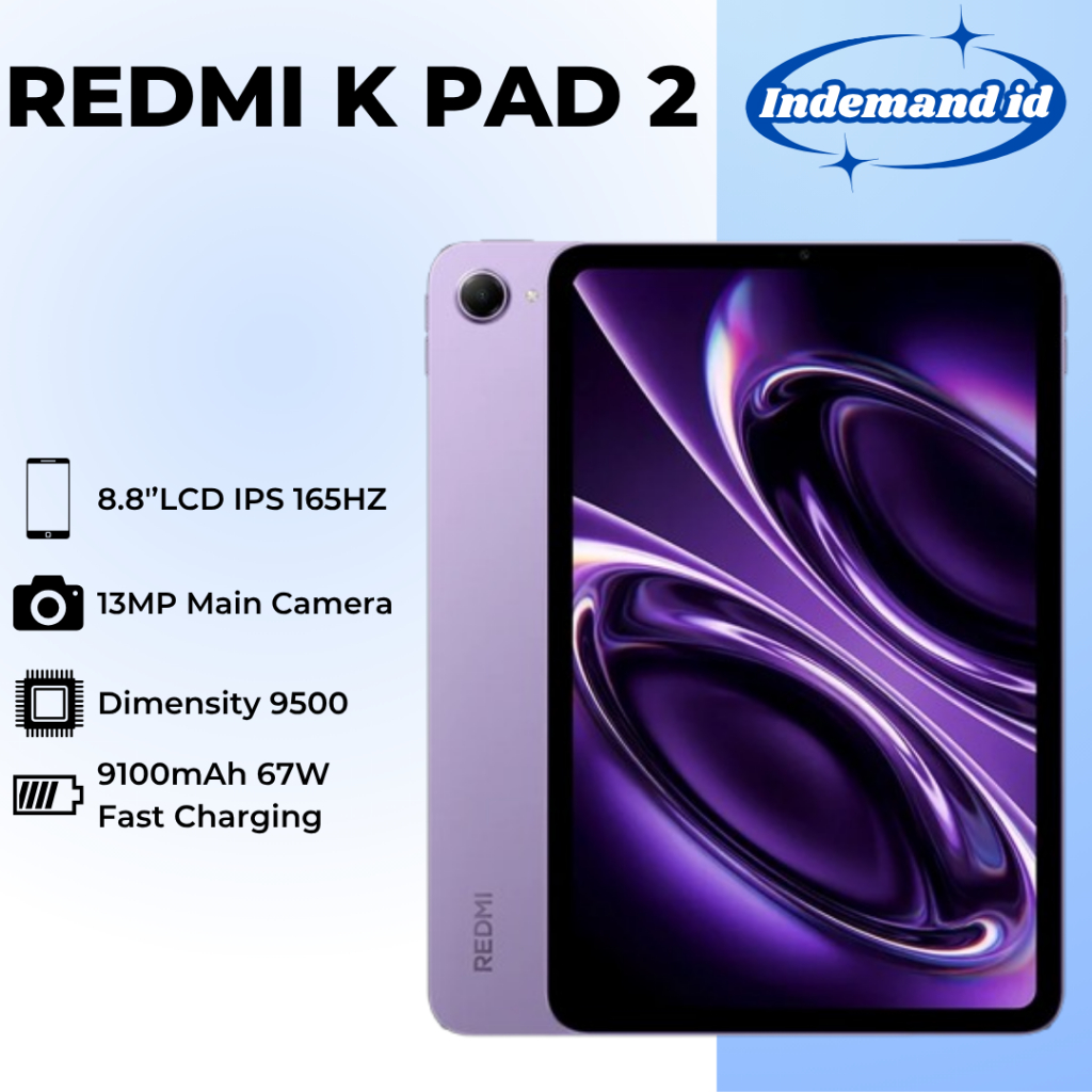 Jual Redmi K Pad 2 8.8''LCD IPS 165HZ Dimensity 9500 9100mAh 67W 13MP | Shopee Indonesia