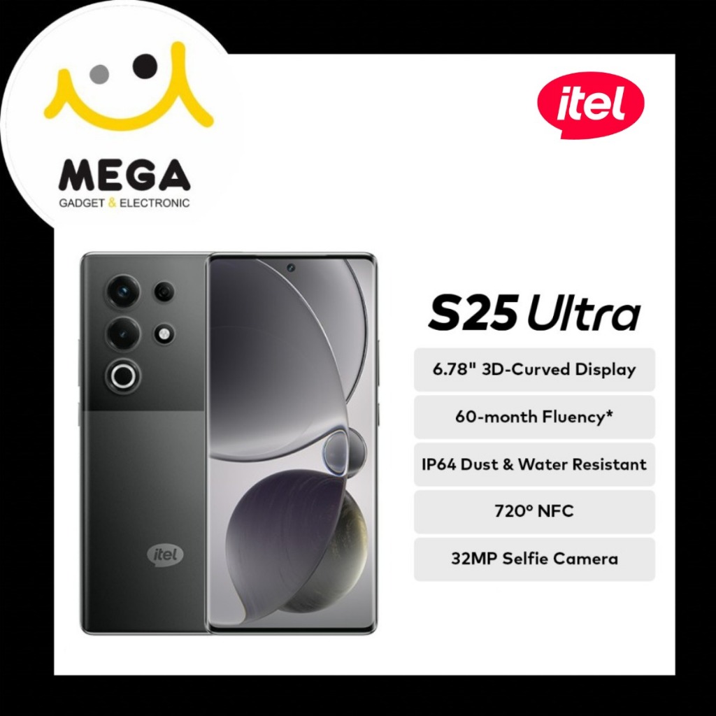 Jual Itel S25 Ultra 8GB + 128GB Garansi Resmi Itel Indonesia | Shopee Indonesia