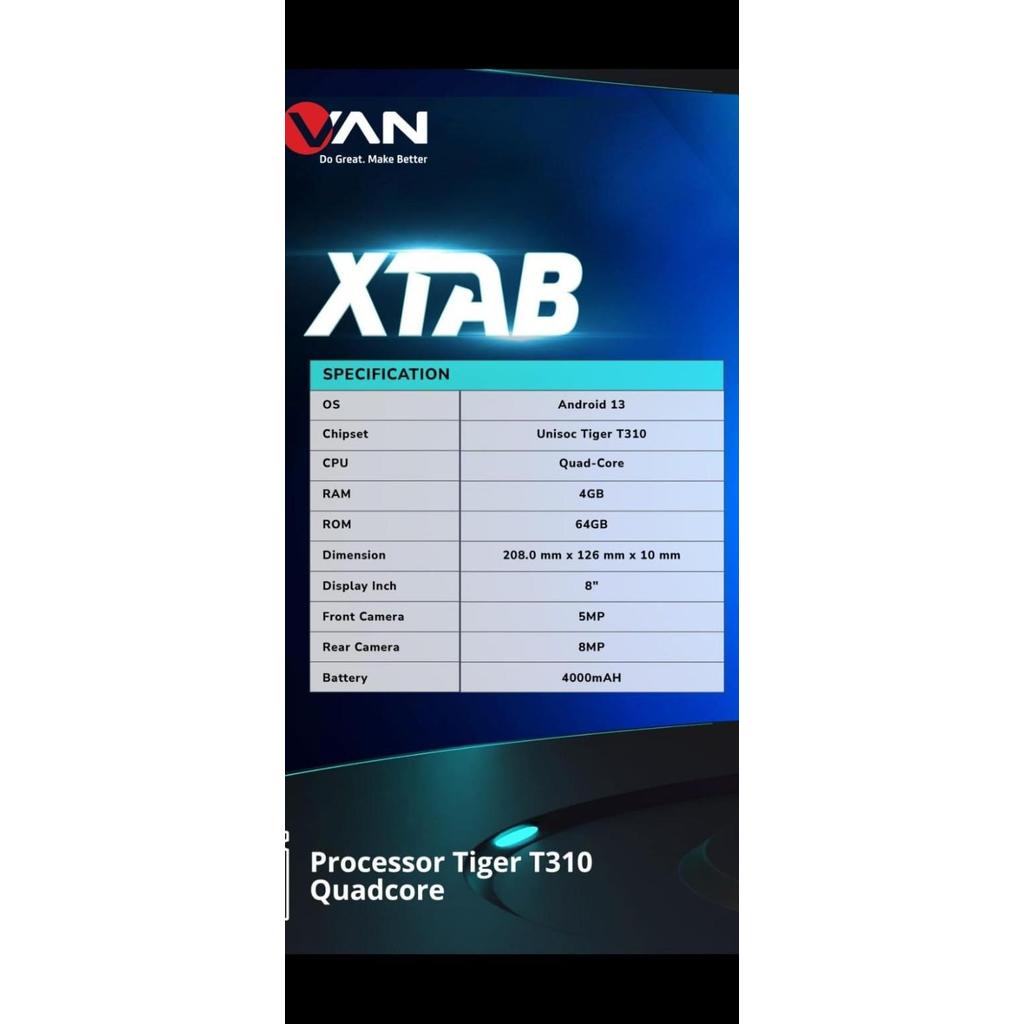 Advan XTAB 4/64 LTE Garansi Resmi Advan