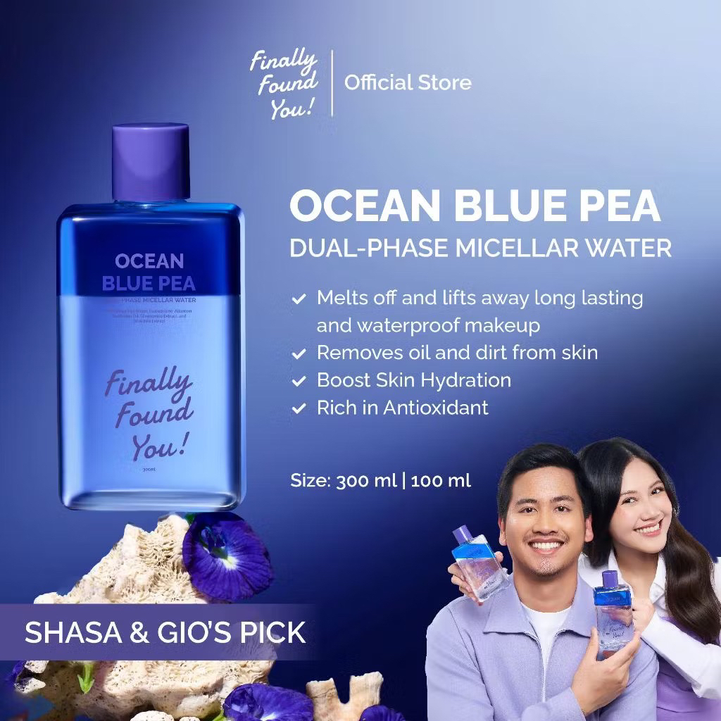 [ready stock] Finally Found You! Ocean Blue Pea Dual-Phase Micellar Water