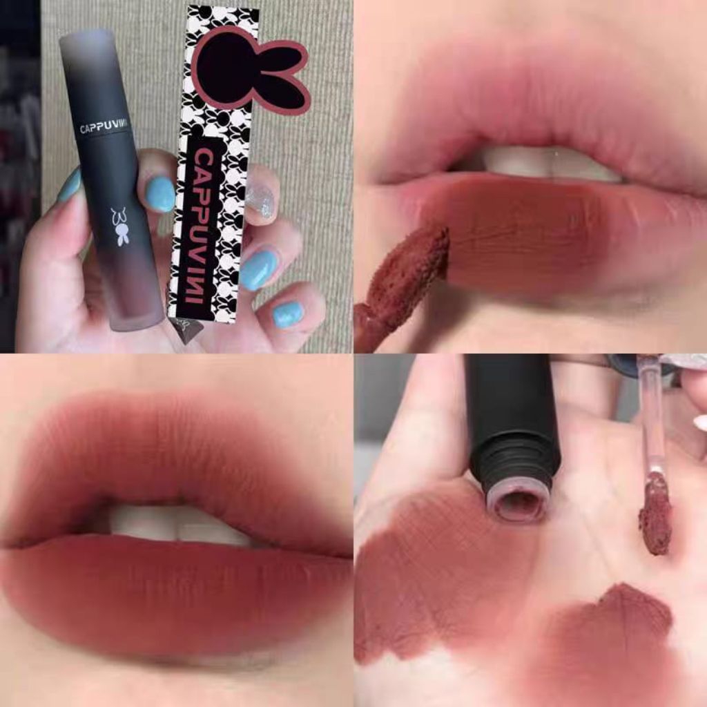 Jual Lip Glaze Matte Dark Series/Lipstik Matte Warna Gelap/Lip glaze Velvet Lip Gloss Waterproof Tahan Lama | Shopee Indonesia