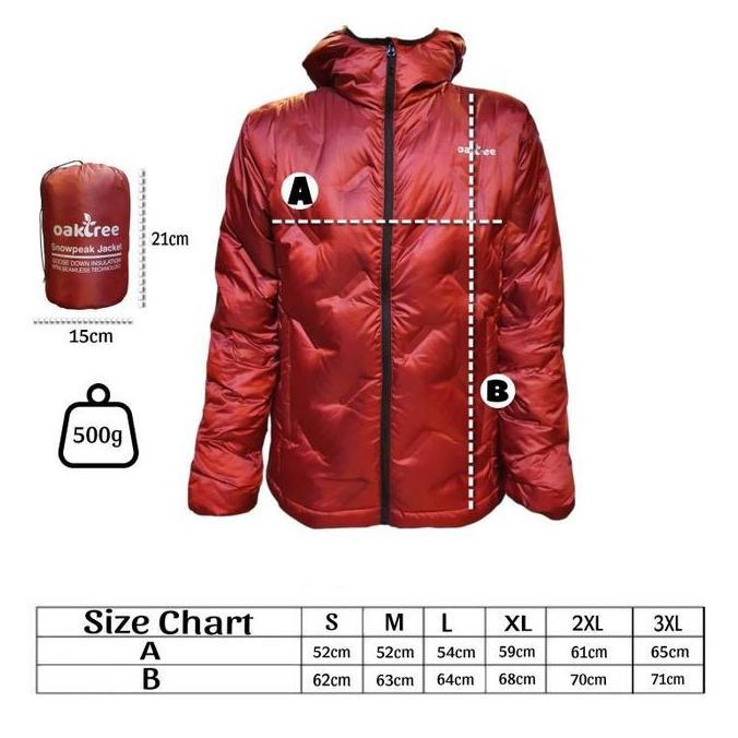 Jaket Bulu Angsa Ultralht Seamless Down Oaktree Snowpeak