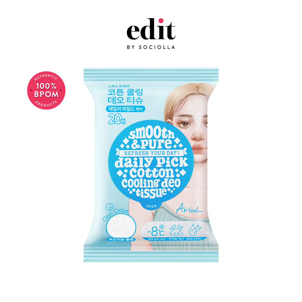 ARIUL Smooth & Pure Refresh Your Day! Daily Pick Cotton Cooling Deo Tissue