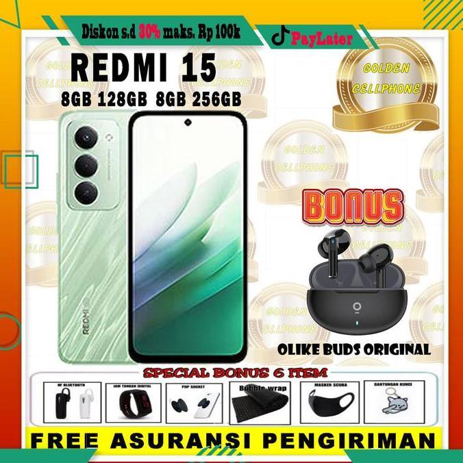 (PROMO LIVE) XIAOMI REDMI 15 8/256 & 8/128 GARANSI RESMI