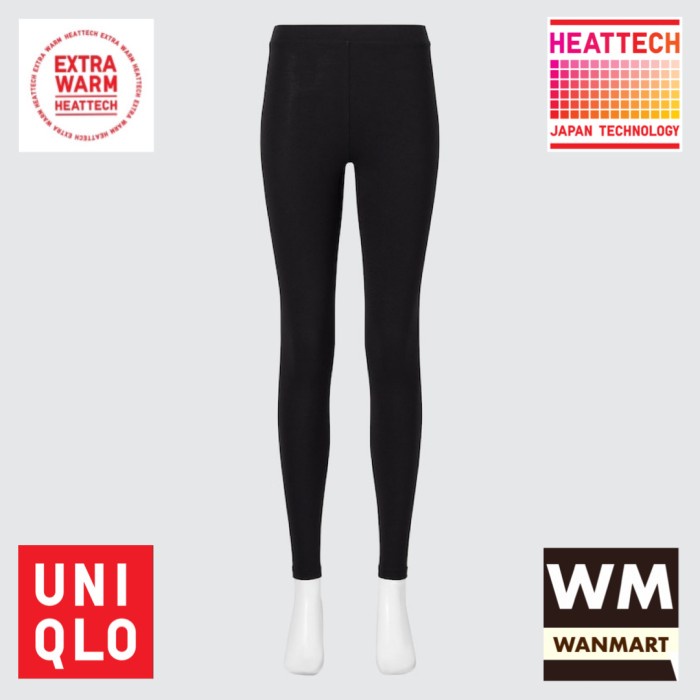 Manchu Celana Long John Wanita Heattech Extra Warm Black Longjohn