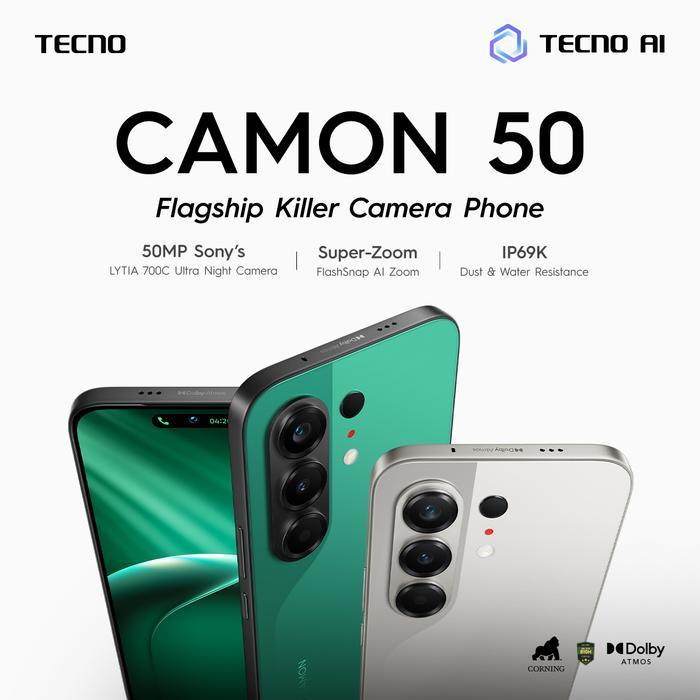 TECNO CAMON 50 12GB / 256GB GARANSI RESMI