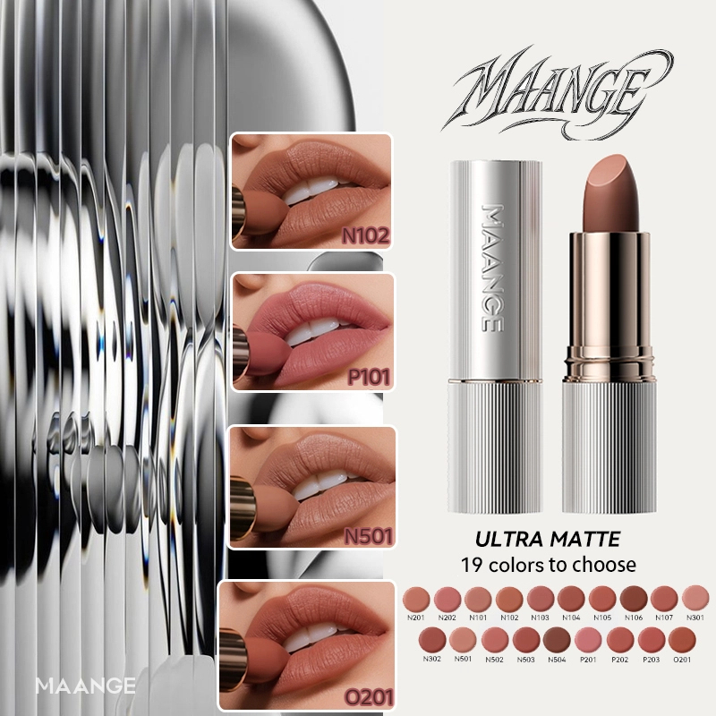 Matte Lip Glaze Tahan Lama- Lightweight Melembabkan Smudgeproof Velvet Lip Cream Make Up-Transferproof Pigmented Matte Lipstick MG-L05