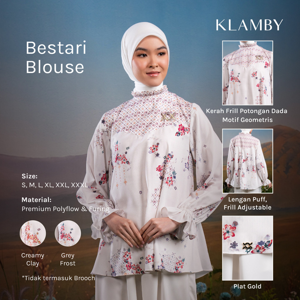 Jual Klamby - Bestari Blouse | Shopee Indonesia