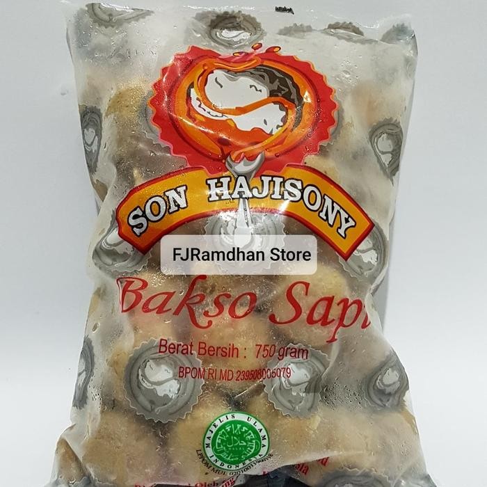 TERMURAH!!! Bakso Son Haji Sony Asli Lampung (Isi 50 pcs)-Tanpa Bumbu