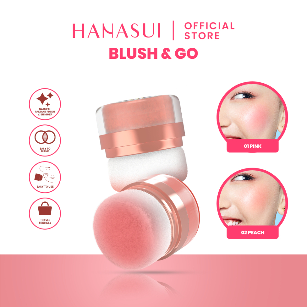 Hanasui Perfect Cheek Blush & Go Powder