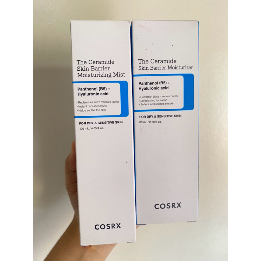 Jual COSRX The Ceramide Skin Barrier Moisturizing Mist & Moisturizer Panthenol (B5)+Hyaluronic Acid ORI 100% (PRELOVED) | Shopee Indonesia