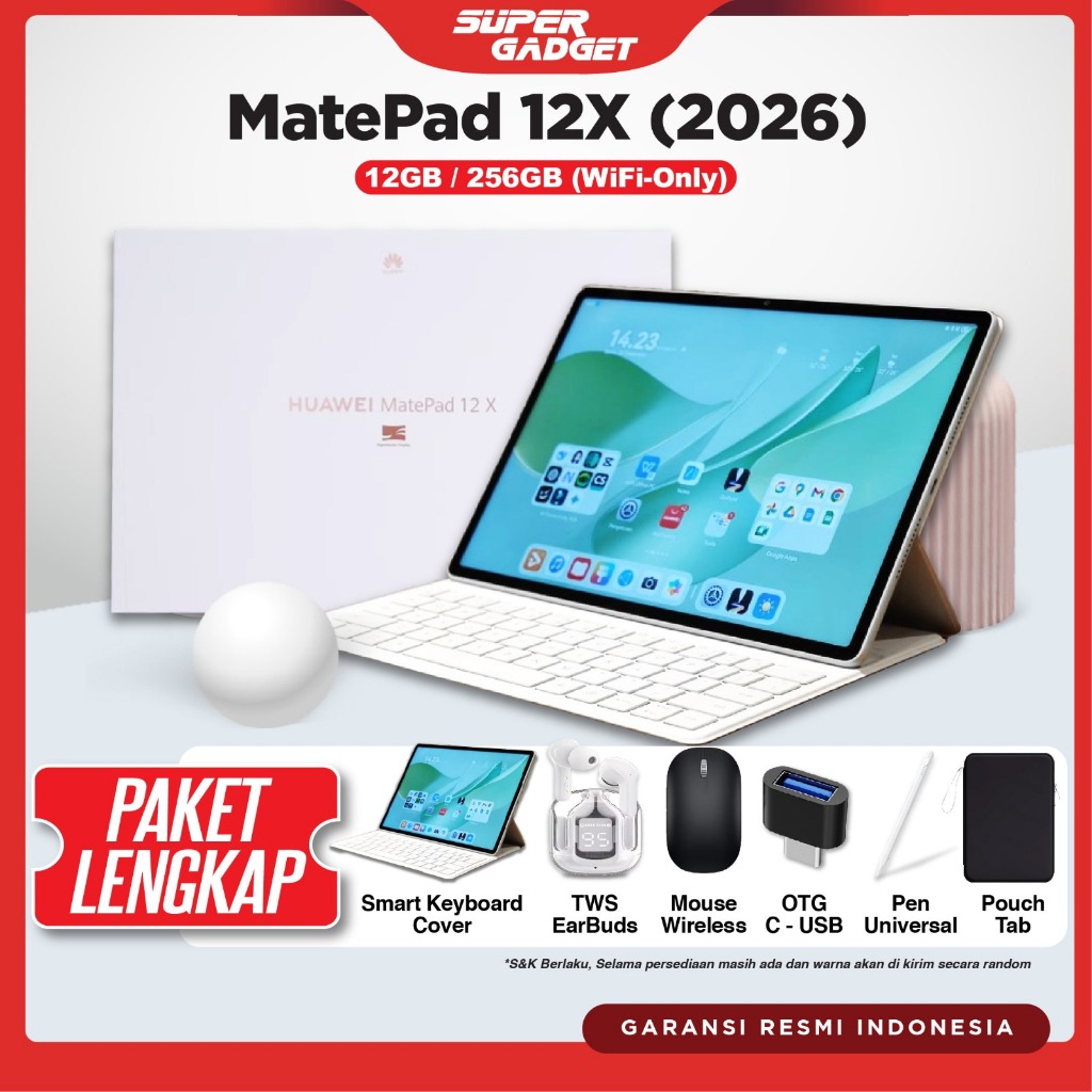 Jual Huawei Matepad 12 X 2026 12/256 GB Tablet 12X Ultra-clear PaperMatte Display | Shopee Indonesia