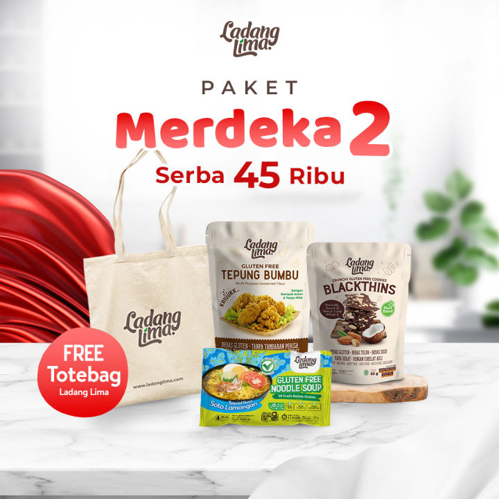 PAKET MERDEKA 2 | Serba 45 Ribu - Cookies Tepung Mie Gluten Free - Ladang Lima | Lazada Indonesia