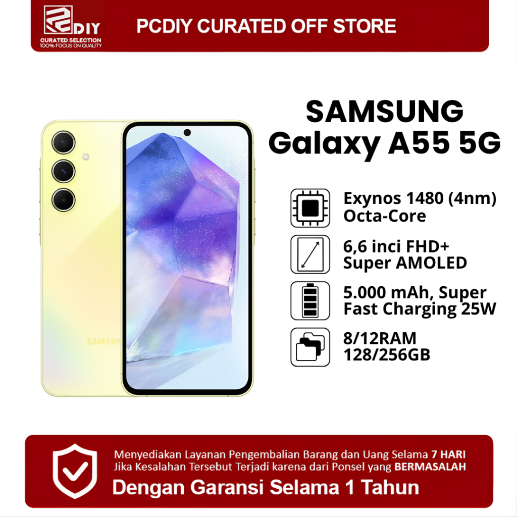 Samsung Galaxy A55 5G 8GB/128GB Bergaransi