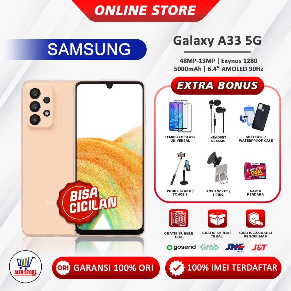 HP Samsung Galaxy A33 5G NFC RAM 8/256GB Garansi Resmi