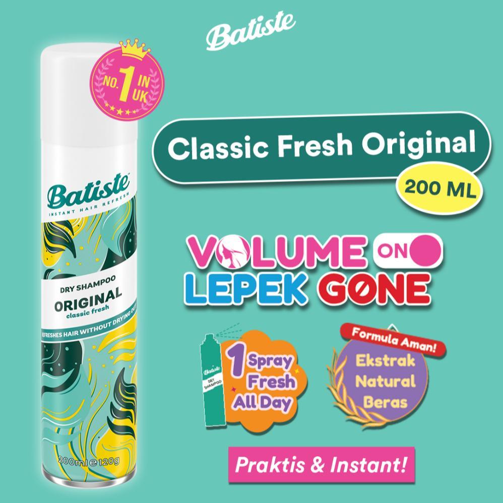 NEW Batiste Clean & Classic Original Dry Shampoo 200ml [terbaik][terlaris]