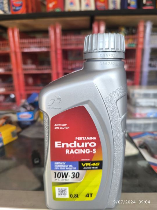 oli pertamina enduro racing s 800 ml sae 10w-30 untuk semua jenis motor bebek honda dan yamaha | Lazada Indonesia