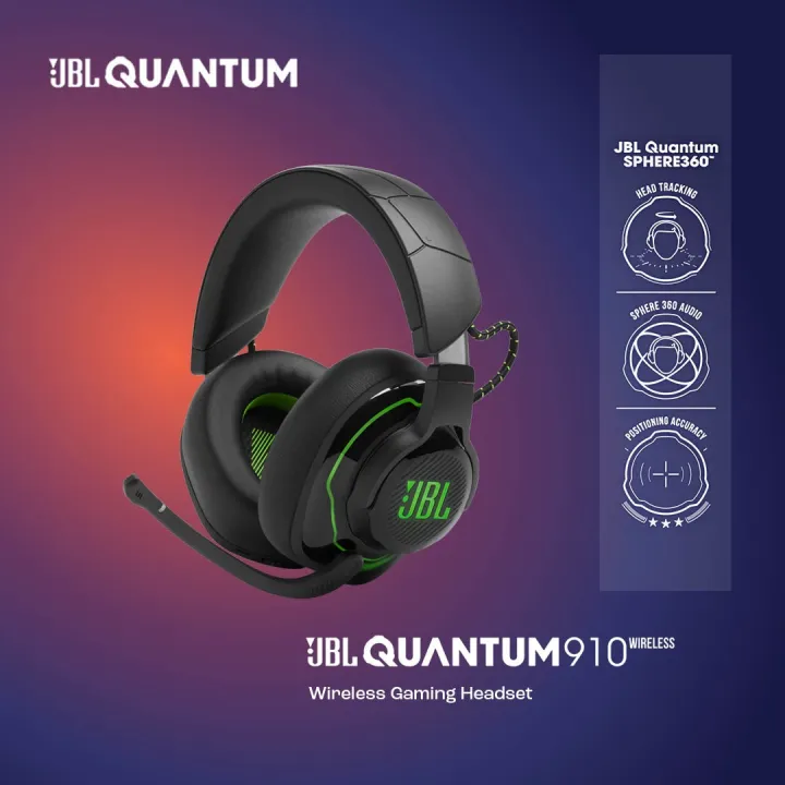 JBL Quantum 910 Wireless Over ear Gaming Headset with Active Noise Cancelling | Lazada Indonesia