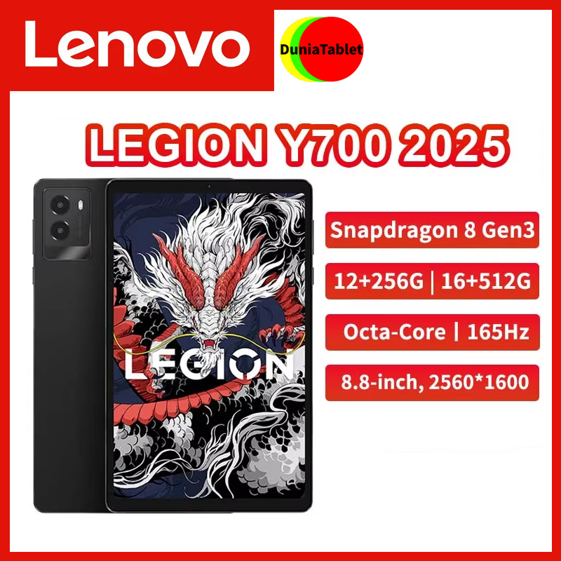 Jual Lenovo Legion Y700 2025 3rd 8.8 Inch Snapdragon 8 Gen3 165Hz 2560*1600 343ppi 6550mAh 500nits E-sport Gaming Tablet Android | Shopee Indonesia