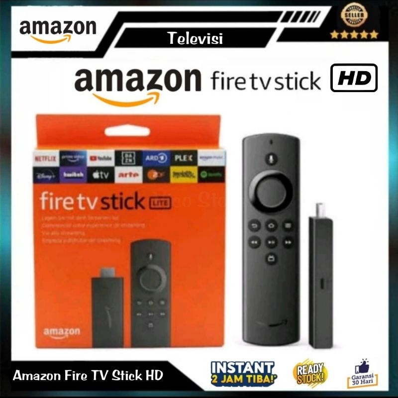 Jual Amazon Firestick Fire TV Stick Lite Full HD 4K Alexa Voice Remote JB | Shopee Indonesia
