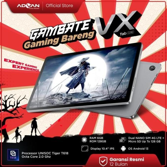 Advan Tab VX Lite - 6GB 128GB (6/128) Tablet New Ori Garansi Resmi