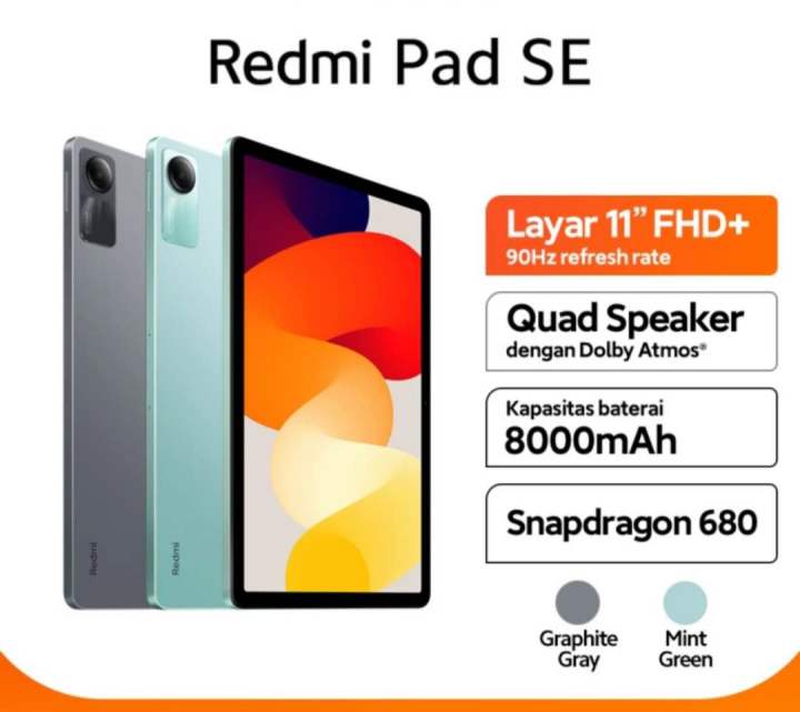 Redmi Pad SE 4/128 GB Garansi Resmi | Lazada Indonesia