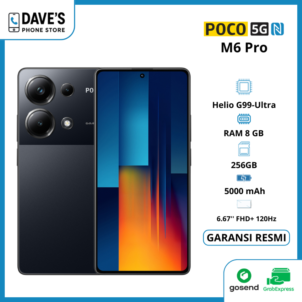 PROMO POCO M6 Pro 8/256GB | 120Hz Flow AMOLED 64MP triple camera OIS 67W