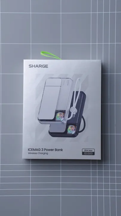 SHARGE Powerbank Magsafe ICEMAG 3 Active Cooling 10000mAh Qi2.2 25W Fast Charging 35W for iPhone Samsung Android by UniTAG | Lazada Indonesia