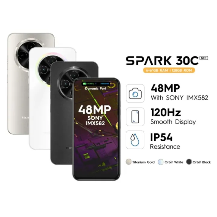Tecno Spark 30C 6/128 & 8/256GB Garansi Resmi | Lazada Indonesia