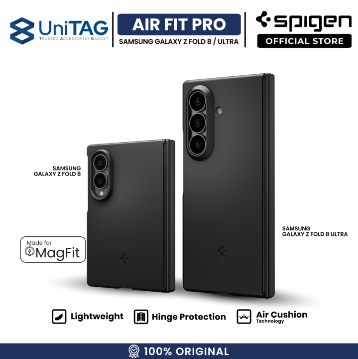 SPIGEN Case for Samsung Galaxy Z Fold 8 Ultra 7 Air Fit Pro Magfit Cover Hinge Protector Hardcase Casing by UniTAG | Lazada Indonesia