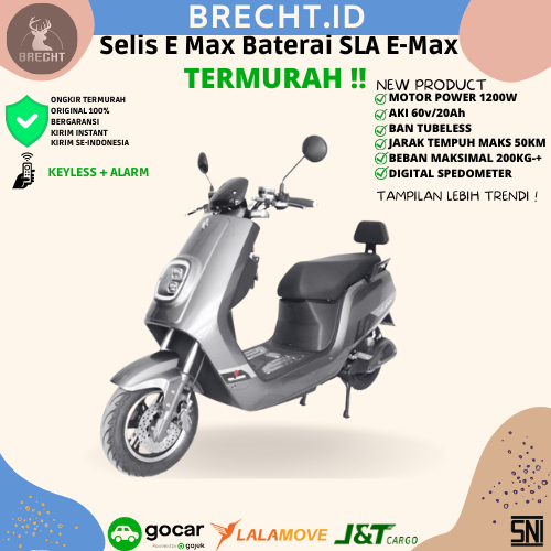 Motor Listrik Selis E Max Baterai SLA E-Max 1200 Watt