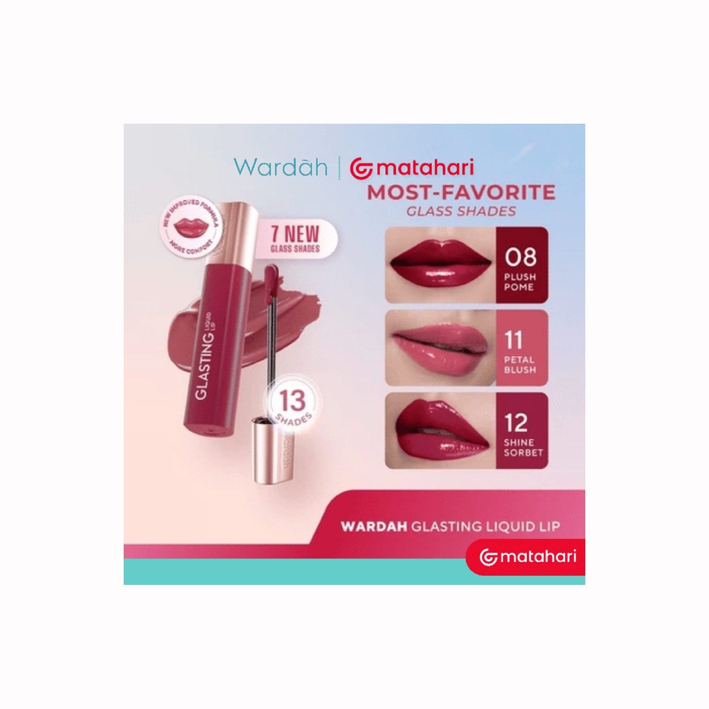 Wardah Glasting Liquid Lip 01 Caramel Coat 3.5 gr 120378753