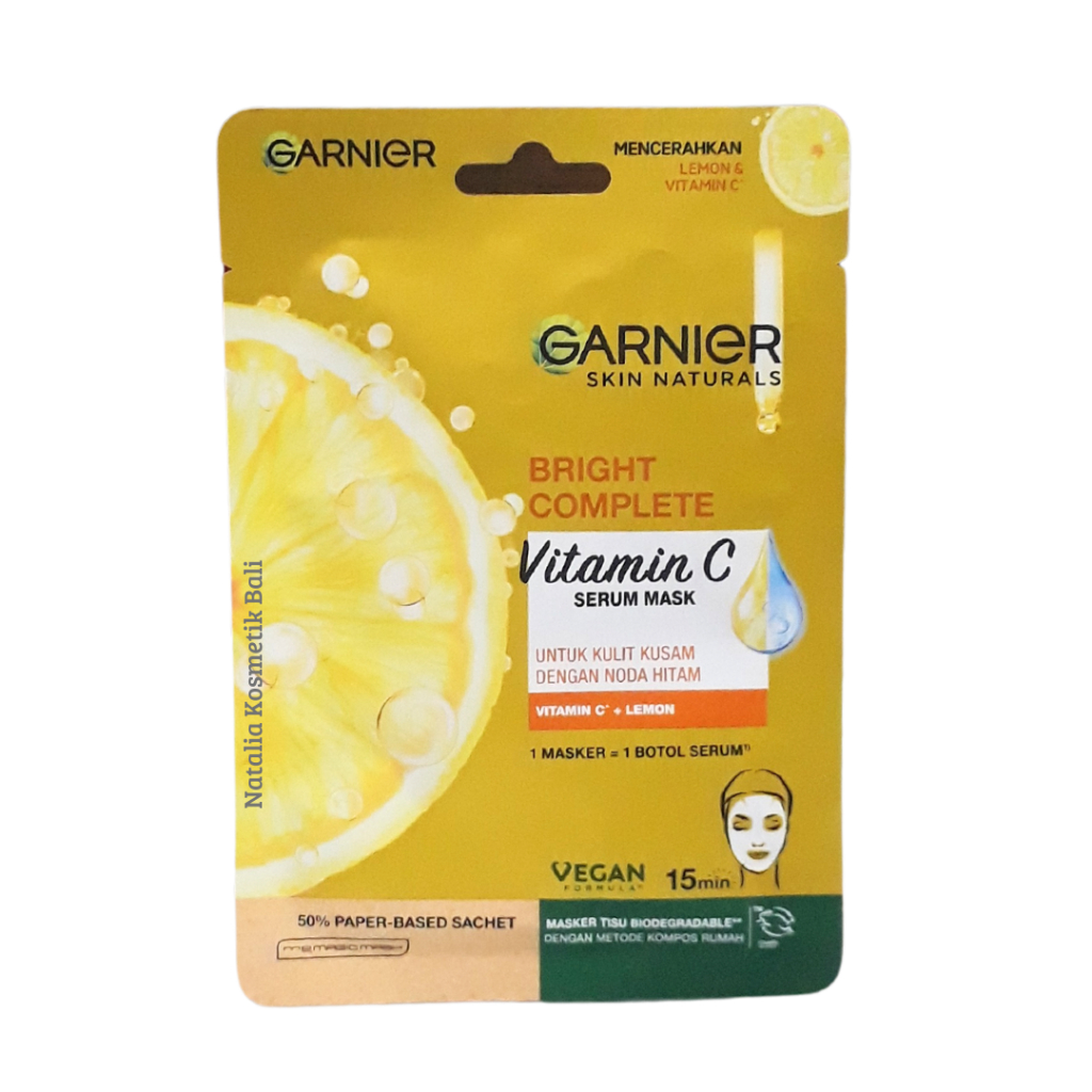 Garnier Bright Complete Vitamin C Serum Mask 28g - Sheet Mask