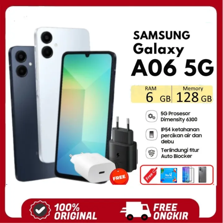 Samsung Galaxy A06 4G & 5G 6/128 GB 4/128 GB 4/64 GB Garansi - 4/64 GB Black | Lazada Indonesia