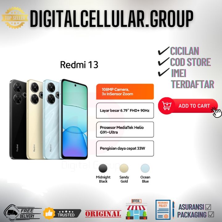 XIAOMI REDMI 13 8/128 GB 8/256 GB | Lazada Indonesia