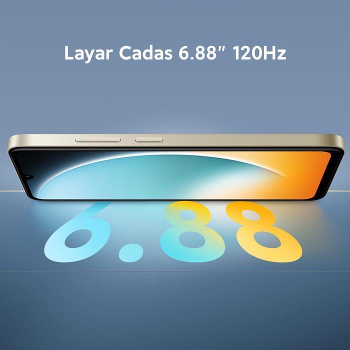 POCO C71 4+4G/128G PERFORMA CADAS | 6.88" 120HZ | EKSPANSI RAM 8G / STORAGE 128G [OFFICIAL STORE] ORIGINAL DAN TERPERCAYA