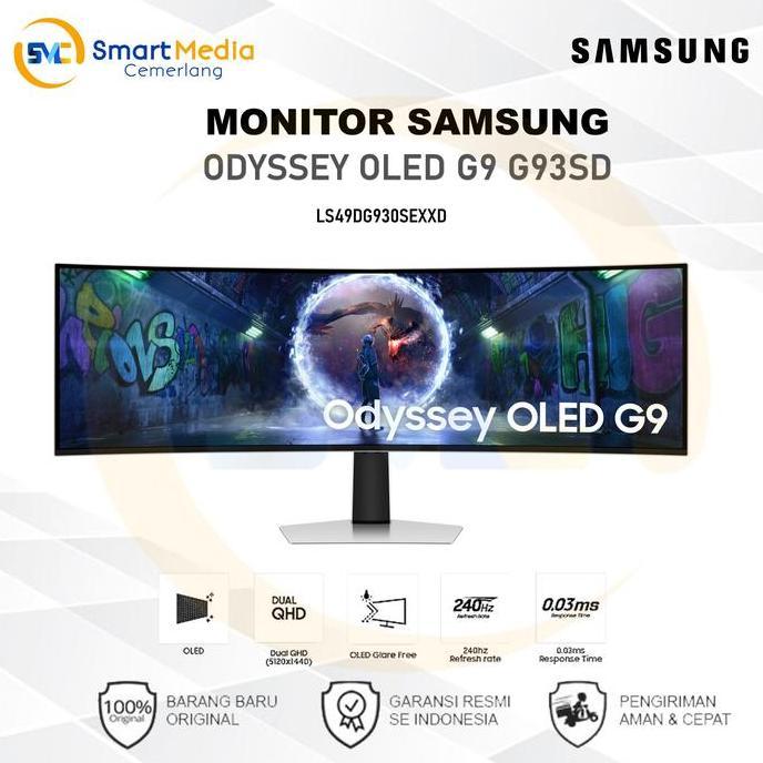 Samsung Odyssey OLED G9 G93SD DQHD 240Hz Gaming Monitor LS49DG930SEXXD